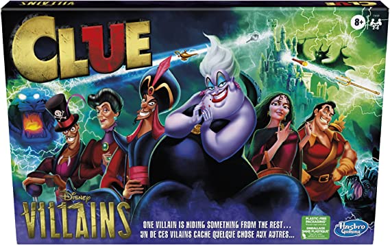 Clue: Disney Villains Edition Game, Board Game for Kids Ages 8 , Game for 2-6 Players, Fun Family Game for Disney Fans (Amazon Exclusive)