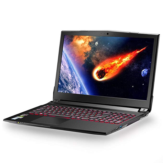 HoMei Quad Core Gaming Notebook Laptop, 15.6-Inch FHD, 8GB DDR4, 256GB SSD, Intel Core i7-7700HQ, NVIDIA GeForce GTX 1050, Bluetooth, Backlit Keyboard