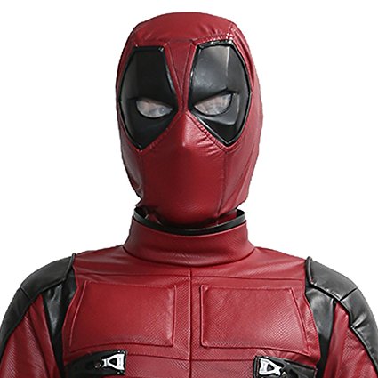 Hotwinds X Cosplay Men DP Props Red PVC Half Face Mask For Halloween Adult