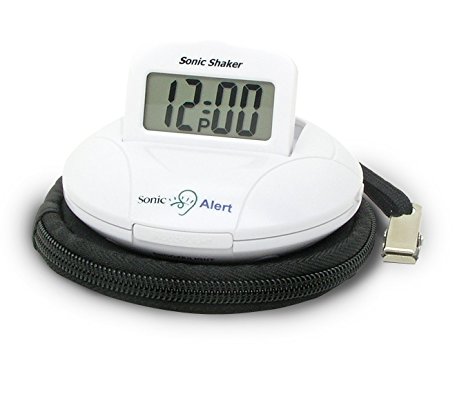 Sonic Alert SBP100 Portable Loud Vibrating Alarm Clock