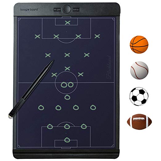 New Boogie Board Coaches Clipboard Baseball Soccer Basketball : Like a Digital Dry Erase Whiteboard for Drawing Play Lineup Playbook Scorebook Coach Board Softball