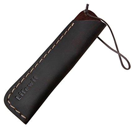 Lifewit Vintage Leather Pencil Pouch Pen Roll Artist Case Holder, Brown