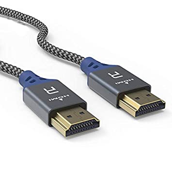 4K HDMI Cable 10 ft,Rainbowan High Speed HDMI Cable18Gbps Braided HDMI 2.0 Cable,4K, 3D, 2160P, 1080P, Ethernet - HDMI toHDMI Cable Cord - Audio Return(ARC) Compatible X-Box PS4/3 HDTV PC Projector
