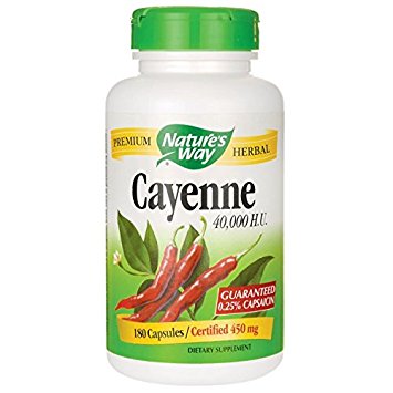 Nature's Way - Cayenne, 450 mg, 180 capsules