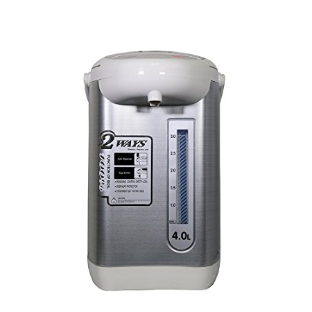 AX-400 Electric Air Pot 3.8-Liter, Stainless Steel