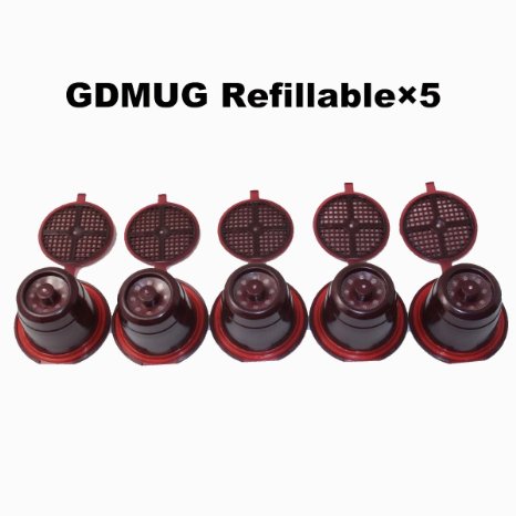 Gdmug Refillable Capsule for Nespresso Coffee Machine