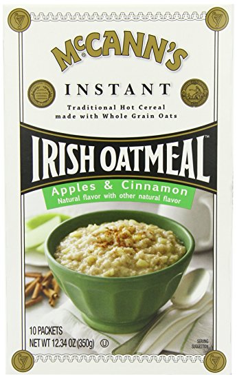 McCann's Instant Irish Oatmeal, Apple and Cinnamon, 12.3 Ounce (10 Packets)