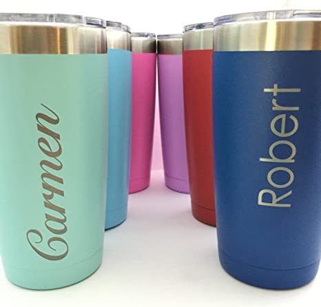 Personalized Insulated Tumbler 20oz Choose Your Color