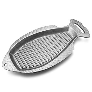 Wilton Armetale Gourmet Grillware Grilling Pan, Fish, 18.5-Inch