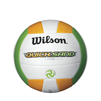 Wilson Quicksand Spike Volleyball, Orange/Green