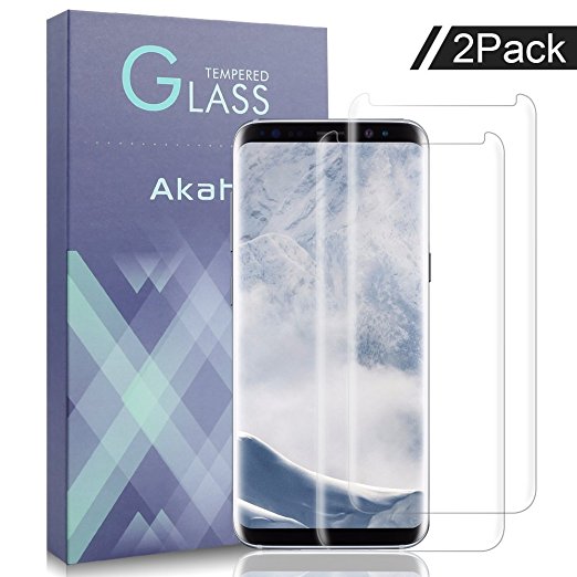 Samsung Galaxy S8 Plus Screen Protector,XUZOU Tempered Glass,HD Clear,Touch Compatible,9H Hardness,Anti-Scratch,Bubble Free(2 Packs)