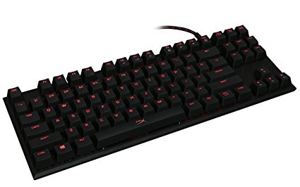 HyperX Alloy FPS Pro Tenkeyless Mechanical Gaming Keyboard, Cherry MX Red, Red LED (HX-KB4RD1-US/R1)