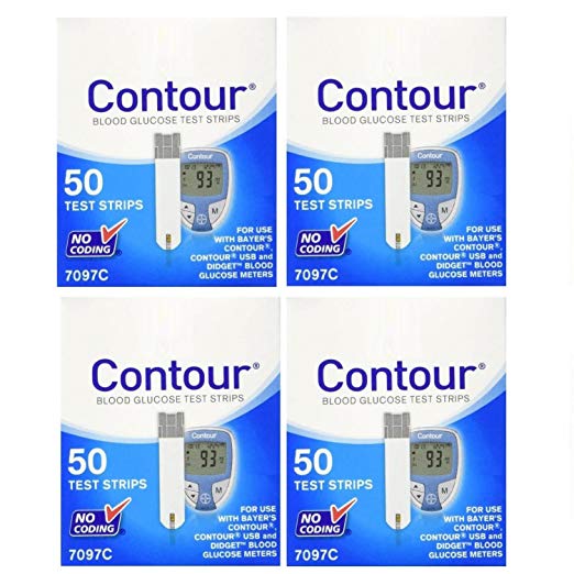 Bayer's 200 Count CONTOUR Blood Glucose Test Strips