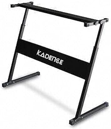 Kadence Solid Metal Keyboard Stand, Piano Stand, Synthesizer Stand for Keyboards of 61-keys/88-Keys (Z Type NK02)