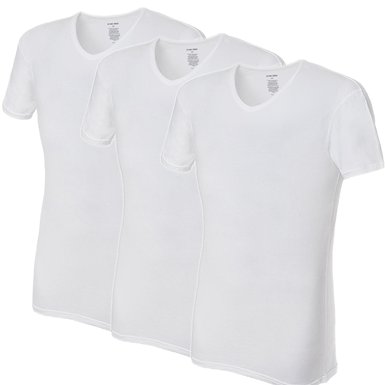 CYZ Mens 3-PK Cotton Stretch V-Neck Slim Fit T-Shirt