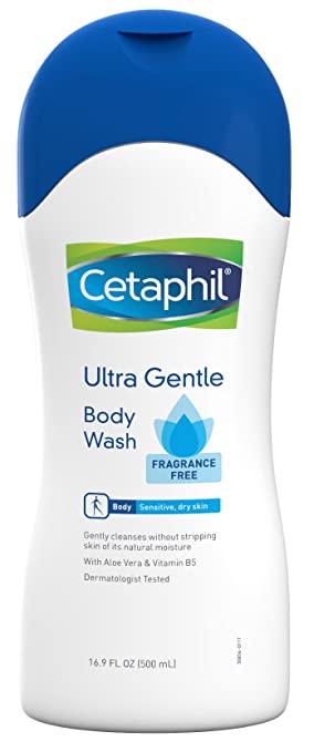 Cetaphil Ultra Gentle Body Wash, Fragrance Free, 16.9 Ounce