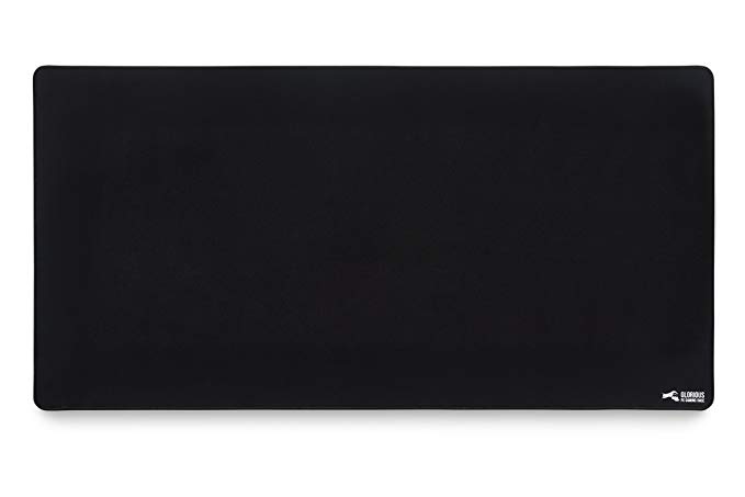 Glorious PC Gaming Race Wide Long Extended Gaming Mouse Pad with Stitched Edges, XXL, Tall, (914x457mm), Black (G-XXL)