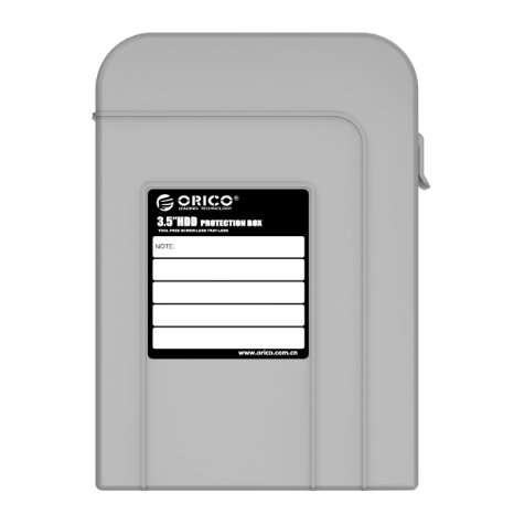 ORICO 3.5 Inch Hard Disk Drive HDD Storage Protection Box Hard Shell Carrying Case - Gray