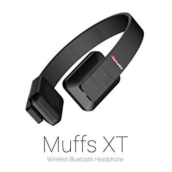 Portronics Muffs XT Wireless Bluetooth Headphone ( Black)