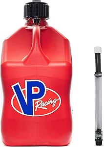 VP Racing 5.5 Gallon Square Motorsport Utility Container Red with Deluxe Filler Hose