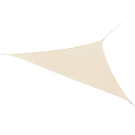 Coolaroo Ready to Hang Shade Sail Canopy 11 Foot 10 Inch Triangle - Pebble