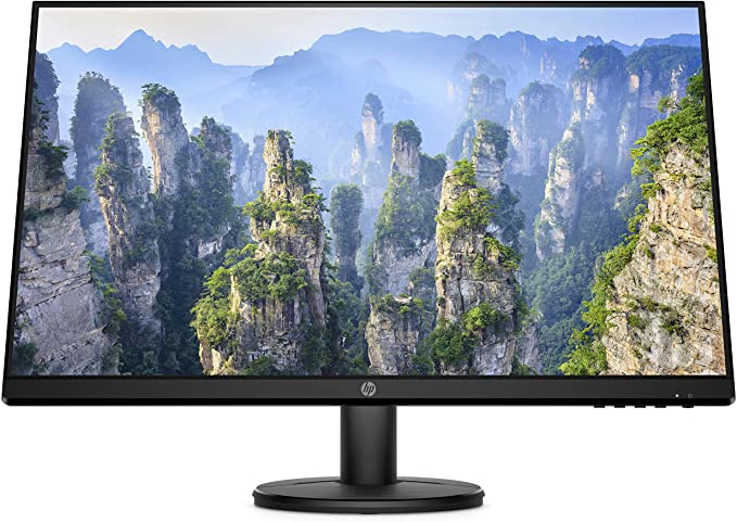 HP v27i Full HD Monitor (1920 x 1080) 27 Inch (1 VGA, 1 HDMI) - Black