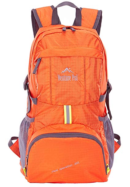 Venture Pal Lightweight Packable Foldable Durable Travel Hiking Camping Backpack Daypack