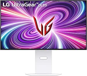 LG Electronics 32GS95UV-W.AEU UltraGear 4K UHD Gaming Monitor 32", 3840 x 2160, 16:9, 0.03ms GtG, 480 Hz, DCI-P3, HDR10, NVIDIA G-SYNC Compatible, AMD FreeSync Premium- Weiß