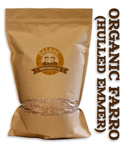 Organic Merchants 100% Organic Farro (Hulled Emmer) - Kosher, Non GMO, Made in the USA