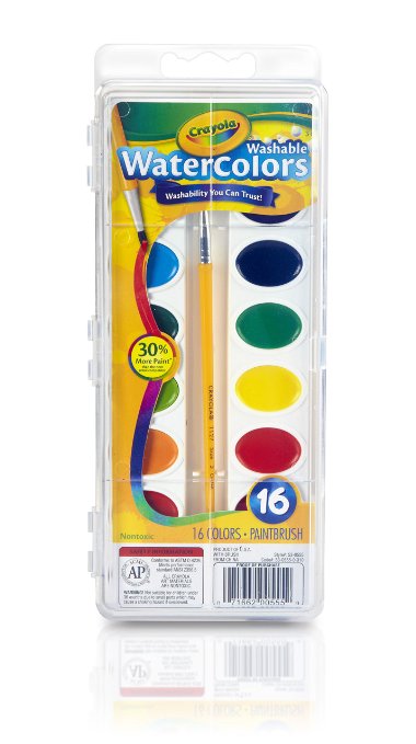 Crayola 16 Ct Washable Watercolors(Discontinued by manufacturer)