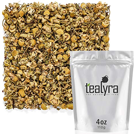 Tealyra - Lovely Night - Chamomile Rooibos Mint - Calming & Relaxing - Herbal Loose Leaf Tea - Antioxidants Rich - All Natural Ingredients - Caffeine-Free - 110g (4-ounce)