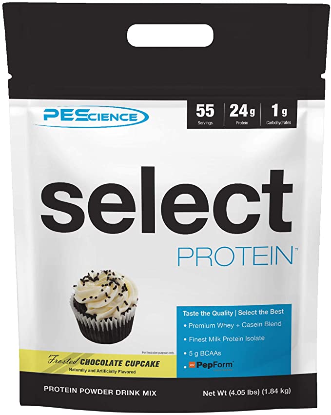 PEScience Select Low Carb Protein Powder, Chocolate Cupcake, 55 Serving, Keto Friendly and Gluten Free