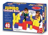 Melissa and Doug Deluxe Jumbo Cardboard Blocks 40 pc