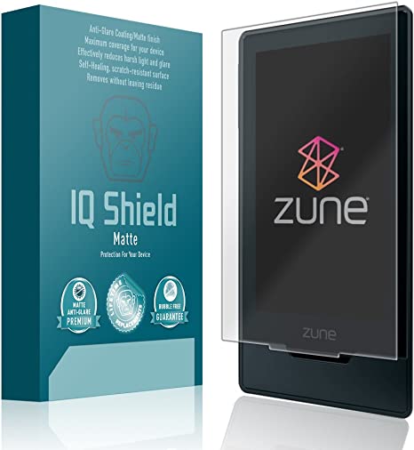 IQ Shield Matte Screen Protector Compatible with Microsoft Zune HD Anti-Glare Anti-Bubble Film