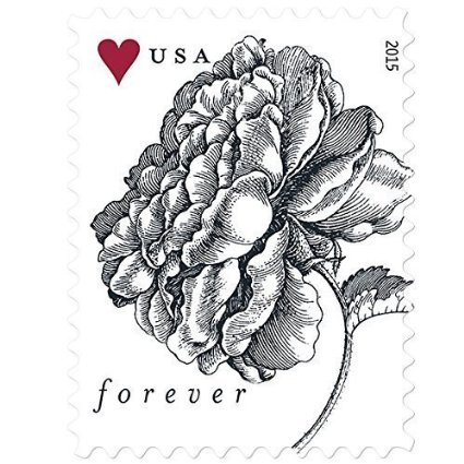 Vintage Rose Sheet of 20 USPS Forever Stamps