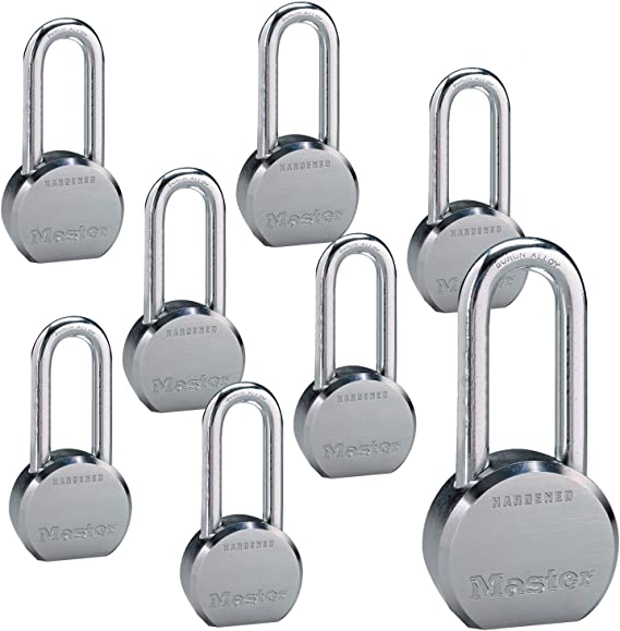 Master Lock - (8) High Security Pro Series Keyed Alike Padlocks 6230NKALH-8 w/BumpStop Technology