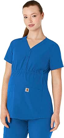 Carhartt Women's Henley Maternity Scrub Top