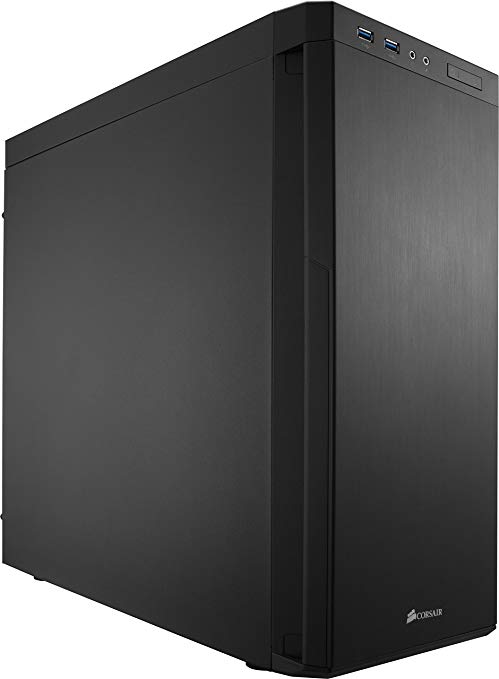 Corsair CC-9011076-WW Carbide Series 330R Blackout Mid-Tower ATX Silent Computer Case - Black