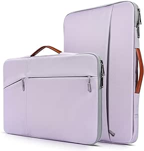 17.3 inch Laptop Sleeve Case Briefcase Bag for HP 17.3 Laptop, HP Pavilion 17, HP Envy 17T, HP PROBOOK 17, Dell Inspiron 17, Lenovo ASUS ACER MSI 17.3 Waterpoof Computer Bag -Purple