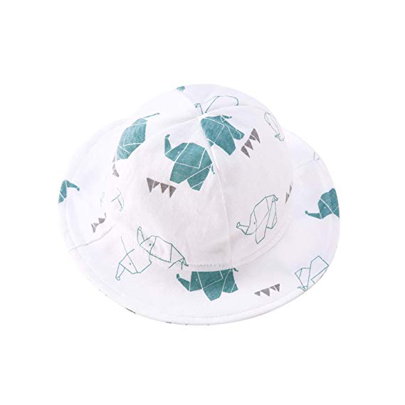 pureborn Baby Hat Infant Boys Girls Sun Hats Bucket Breathable Sun Hat Cotton