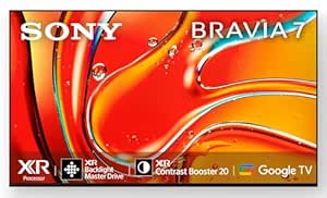 Sony 164 cm (65 inches) BRAVIA 7 4K Ultra HD AI Smart Mini LED Google TV K-65XR70 (Black)