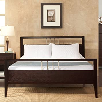 Modus Furniture Nevis Platform Bed, Espresso, Twin