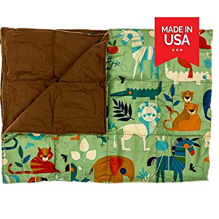 Premium Weighted Blanket by InYard- 10lbs- Mini Safari