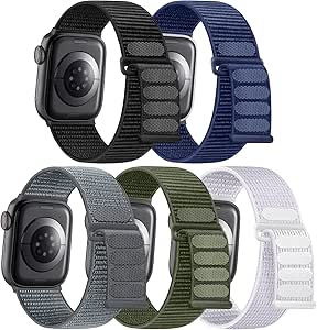 Maledan Bands Compatible with Apple Watch Band 42mm 44mm 45mm 49mm 38mm 40mm 41mm Men Women, Velcro Sport Loop Strap Bracelet Replacement Wristband for Apple iWatch Series 9 8 7 6 5 4 3 2 1 SE Ultra 2