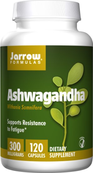 Jarrow Formulas Ashwagandha 300 mg Supports Resistance to Fatigue 120 Veggie Caps