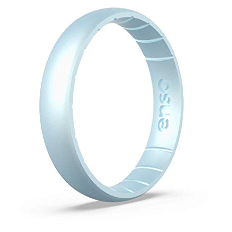 Enso Rings Thin Birthstone Silicone Ring | Made in The USA | Lifetime Quality Guarantee | Comfortable, Breathable, and Safe