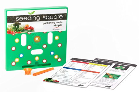 Seeding Square: Color-Coded Seed Spacing Gardening Tool for Planting the Perfect Vegetable Garden