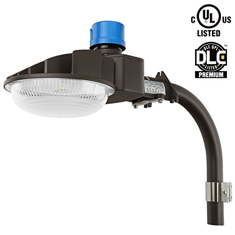 [Dusk to Dawn] 70W LED Barn Light, DLC Premium & UL Listed, 175W MH Equivalent, Photocell Included IP68 6900Lm Outdoor Wall Mount Overnight Security Light Farm/Yard/Garage/Sidewalk/Perimeter Lighting