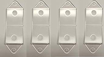 Clear Rocker Switch Plate Cover Guard Keeps Light Switch ON or Off Protects Your Lights or Circuits from Accidentally Being Turned on or Off. (4 Pack)