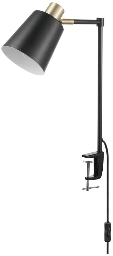 Globe Electric 52900 Lex Desk Lamp, Black and Gold